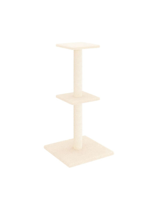vidaXL Scratching Post Cat Trees Beige 34.5x34.5x73cm