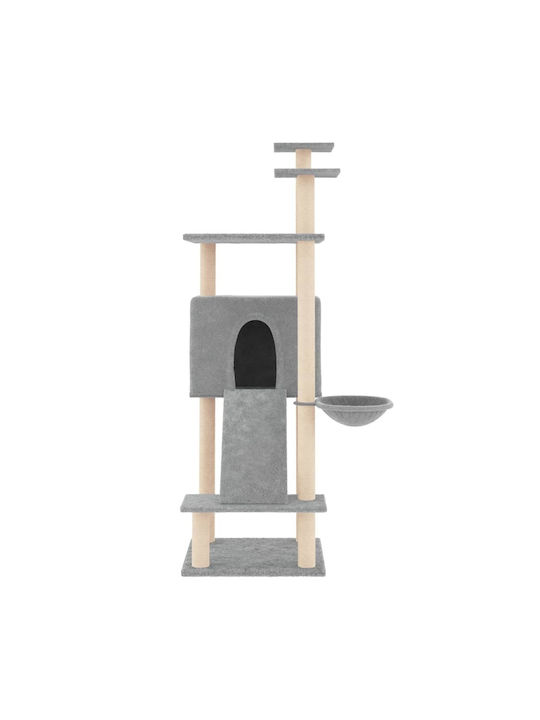 vidaXL Scratching Post Cat Trees Gray 72x66.5x153cm