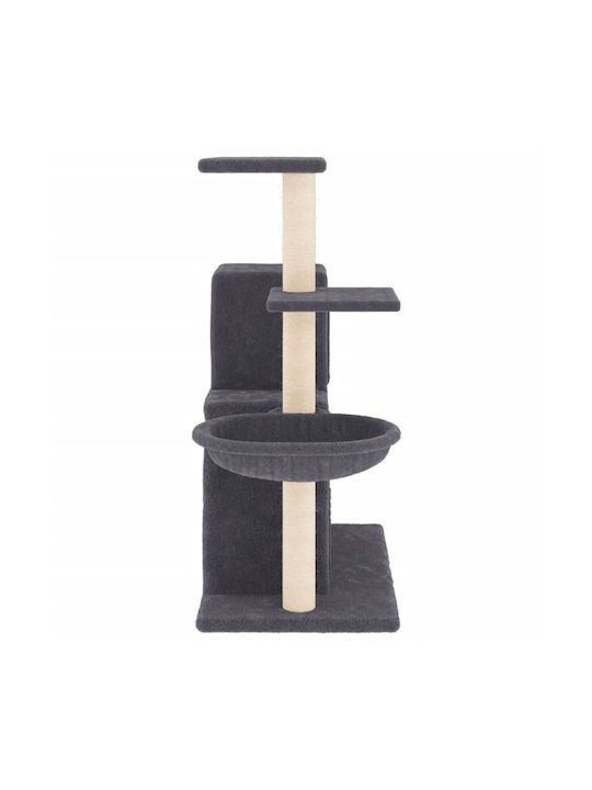vidaXL Cat Tree Dark Grey 83 cm with Sisal Scratching Posts Scratching Post Cat Trees Gray 4 levels 61x35x83cm