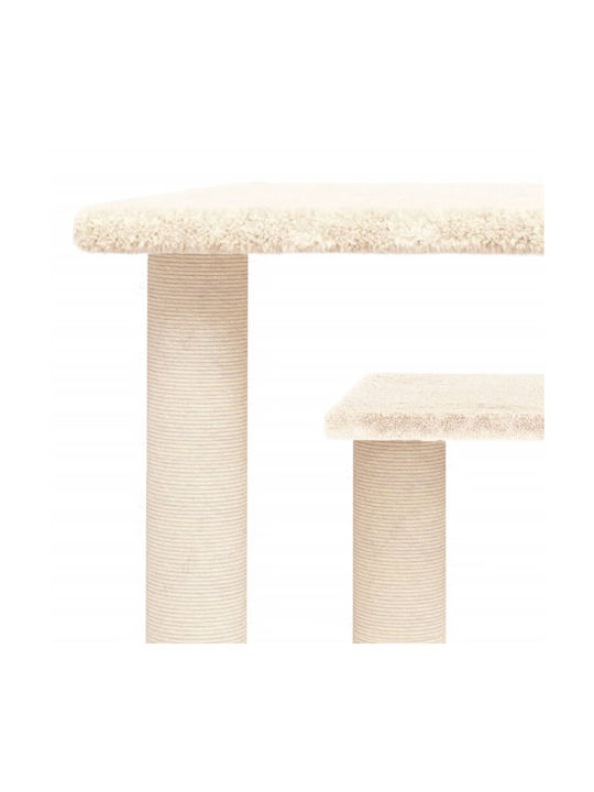 vidaXL Scratching Cats Scratching Post Poles Beige 47.5x47.5x50cm