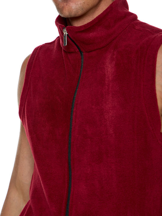 Мъжка Жилетка Fleece Бордо