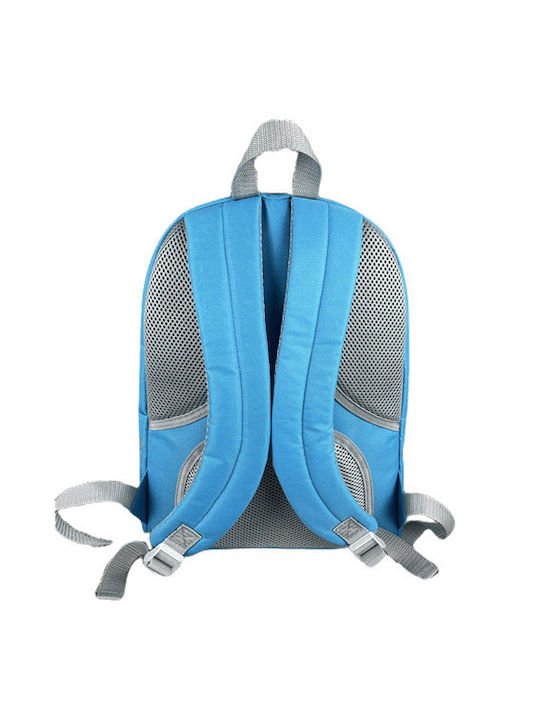 +Efo Duo Schulranzen Rucksack Junior High-High School mit Flaschenhalter Hellblau 30lt 31 x 20 x 41cm