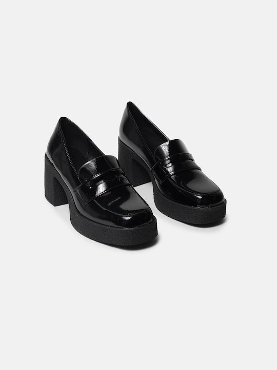 InShoes Patent Leather Black Heels