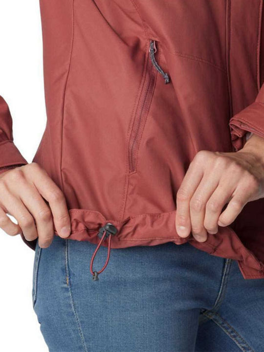Bugaboo II Fleece Interchange 3 In 1 Women's Short Lifestyle Jacket for Winter with Hood Beetroot