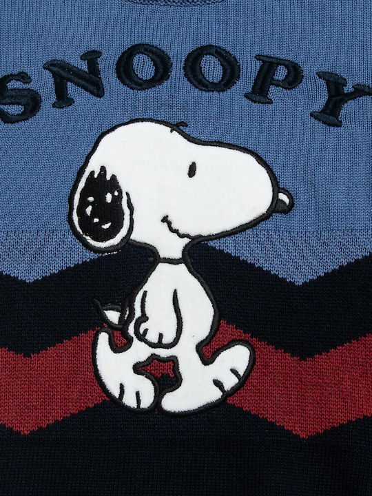 Alouette Παιδικό Πουλόβερ Μακρυμάνικο Μπλε Snoopy