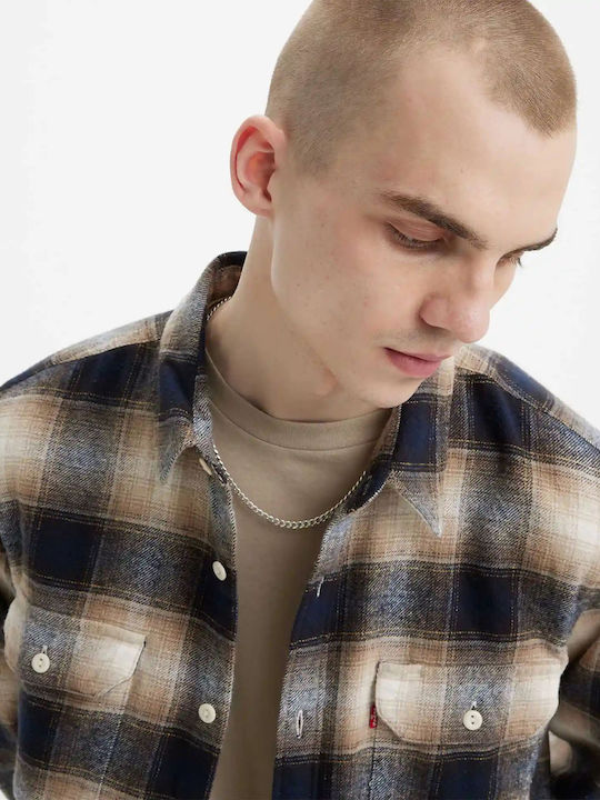 Jackson Worker Overshirt Long-sleeved Flannel Shirt Checked Multicolour