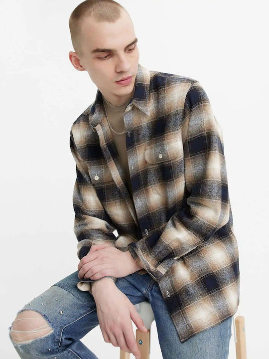 Jackson Worker Overshirt Long-sleeved Flannel Shirt Checked Multicolour