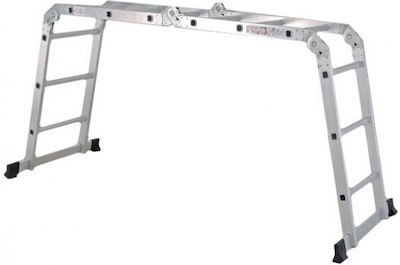 Inox Kiss Multipurpose Ladder 4x3 with Maximum Height 3.52m