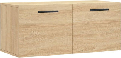 vidaXL Cabinet de baie L80xA36.5xÎ35cm Sonoma