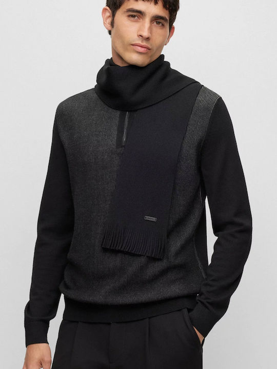 Men's Wool Scarf Black