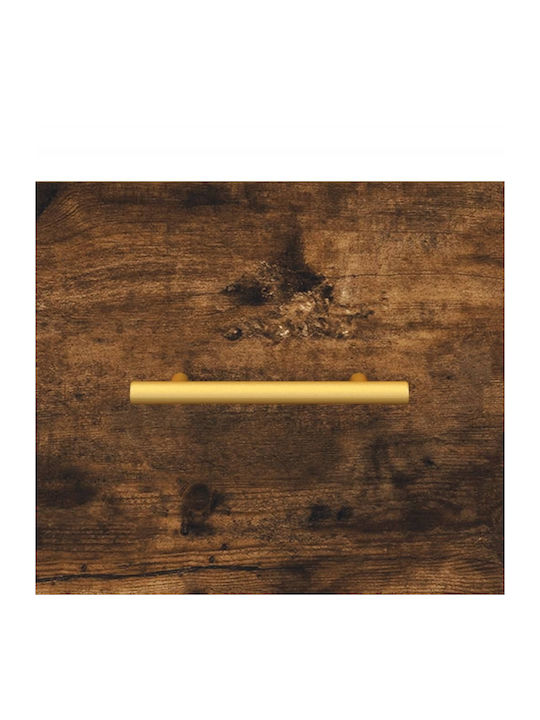 Sideboard Wooden with Drawers Smoky Oak 100x36x60cm