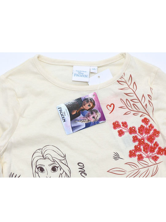 Kids' Shirt Long Sleeve Ecru Frozen