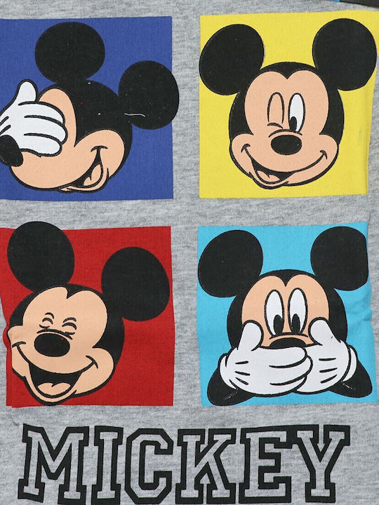Kids' Shirt Long Sleeve Gray Mickey