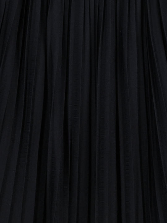 Kids' Pleated Skirt Monochrome Black