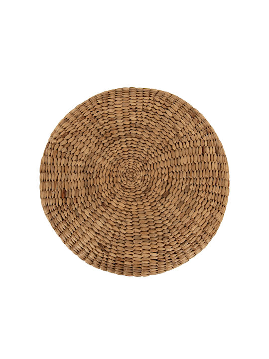 Hocker Für das Wohnzimmer Korbweide Aroni Beige 62x62x32cm