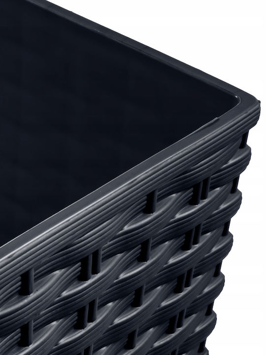 Prosperplast DRTS170 Κασπώ Rattan Γκρι με Βάση 17x17x32.5εκ.