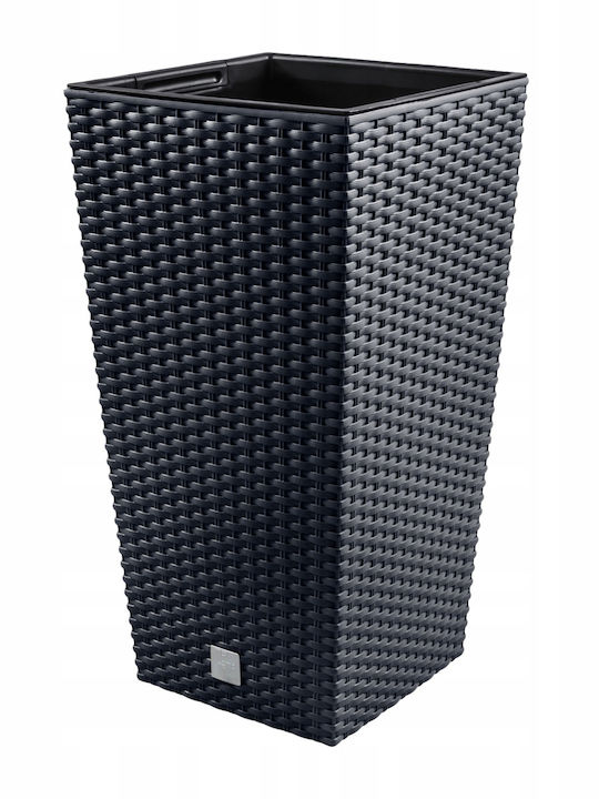 Prosperplast DRTS170 Κασπώ Rattan Γκρι με Βάση 17x17x32.5εκ.
