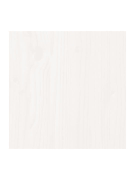 vidaXL Rectangular Office Desk Surface made of Solid Wood in White Color 100x50x2.5cm 824431 1pcs