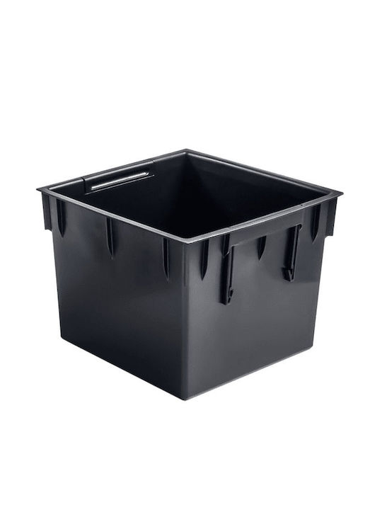Prosperplast DRTS300 Übertopf Rattan Gray mit Gestell 29x29x55εκ.