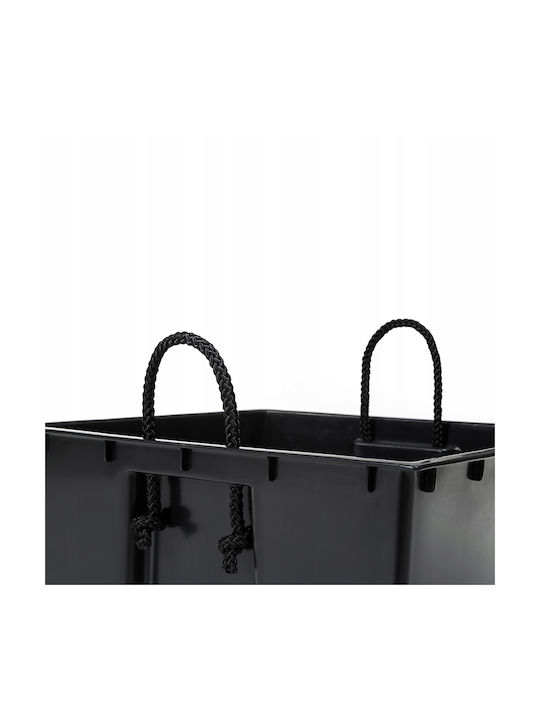 Lamela Juka Pot Plastic Chisel Graphite 30x30x31cm.