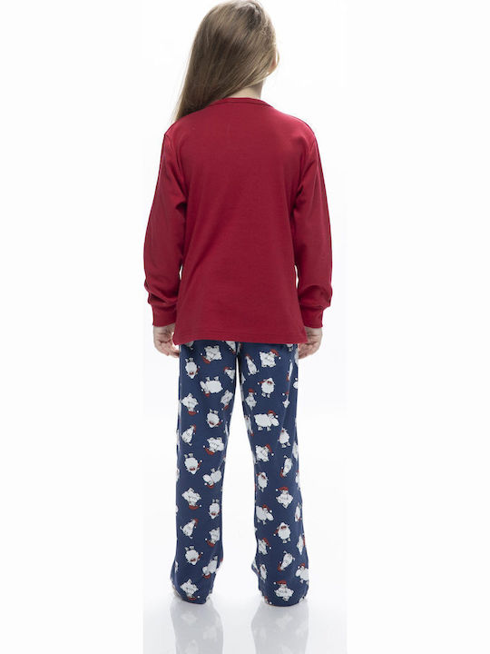 Galaxy Pijama pentru copii De iarnă Roșie