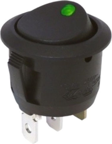 On-Off switch Rocker with Lighting 12V Green 1pcs