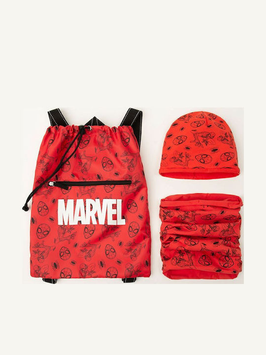 Spiderman Marvel Căciulă Copil Textil Roșu