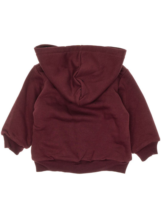 Joyce Kids Sweatshirt Cardigan Burgundy