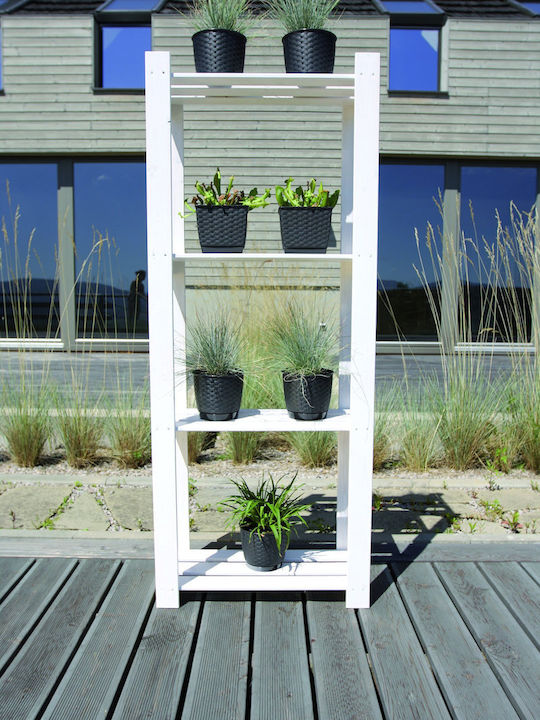 Prosperplast DRLO165 Planter Rattan Brown with Stand 16.5x16.5x14.2cm.