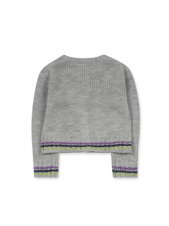 Tuc Tuc Girls Knitted Cardigan with Zipper Gray