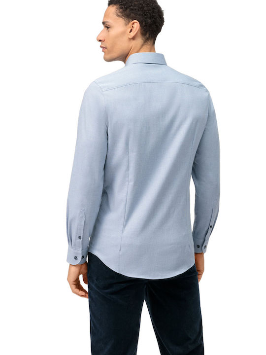 Olymp 5 Men's Shirt Long Sleeve Cotton Blue