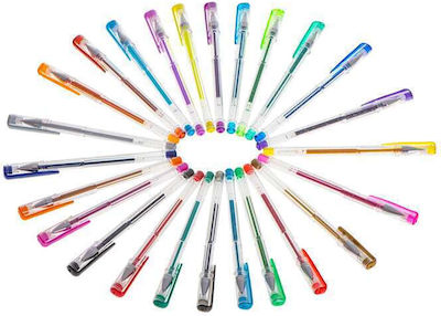 ikonka Πλαστικο Pen Gel with Multicolour Ink 25pcs