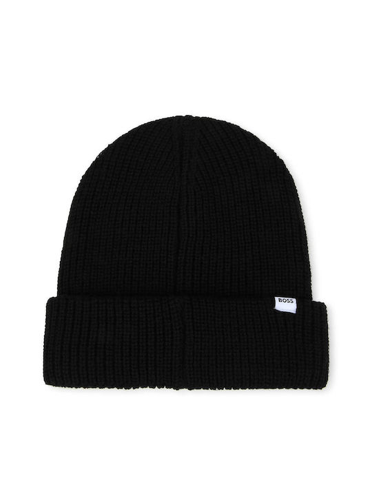 Hugo Boss Kids Beanie Knitted Black