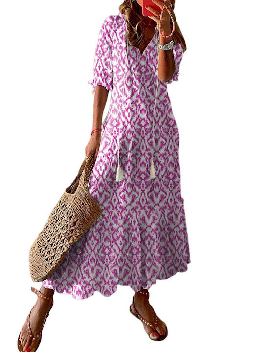 Amely Sommer Maxi Kleid Rosa