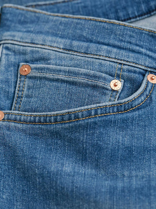 Gant Pantaloni de Bărbați din Jean în Croială Extra Slim Albastru