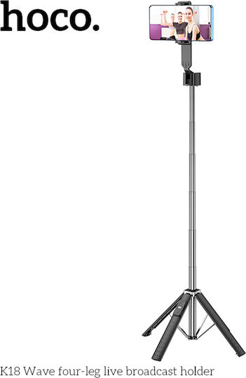 Hoco Selfie Stick with Bluetooth K18 Black