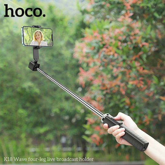 Hoco Selfie Stick with Bluetooth K18 Black