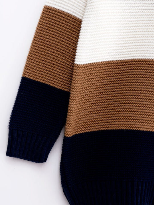 Kids' Shirt Long Sleeve Brown Knit