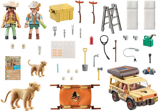 Playmobil Wiltopia Vehicul de Îngrijire a Animalelor Sălbatice pentru 4-10 ani