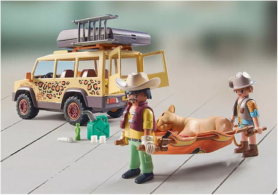 Playmobil Wiltopia Vehicul de Îngrijire a Animalelor Sălbatice pentru 4-10 ani