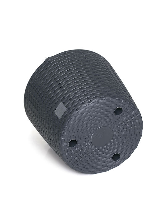 Prosperplast Rato W DRTW260 Κρεμαστό Κασπώ Rattan Γκρι 25.6x25.6x21.9εκ.