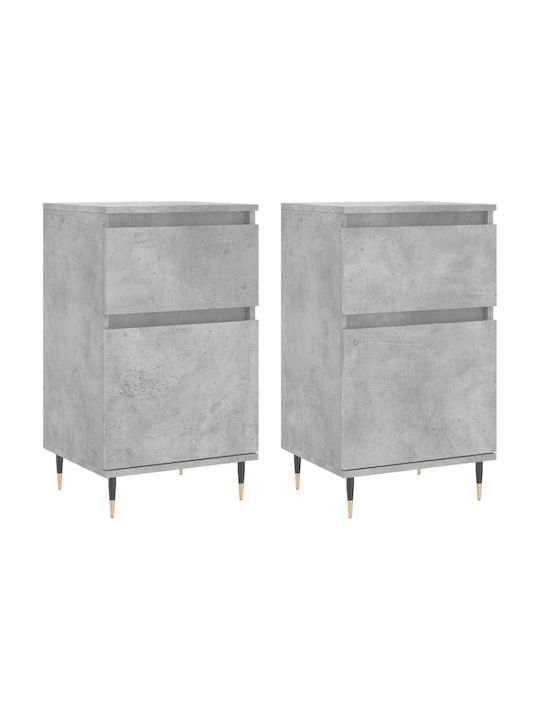 Cabinets Wall Gray 2pcs 40x35x70cm