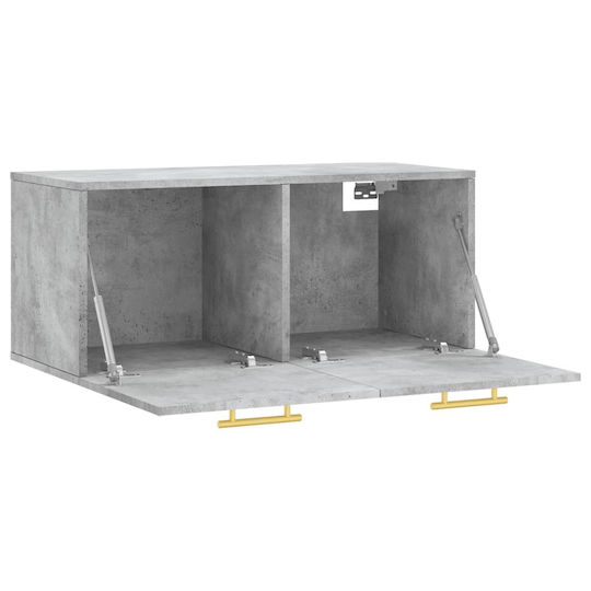 vidaXL Cabinet de baie L80xA36.5xÎ35cm Gri