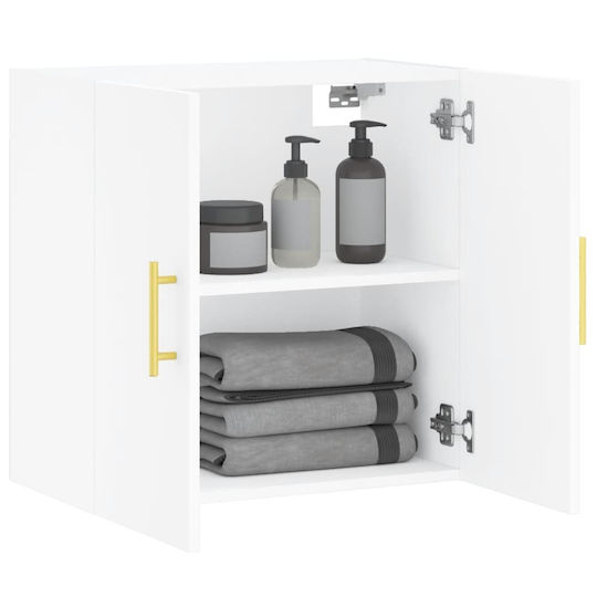 vidaXL Cabinet de baie L60xA31xÎ60cm Alb