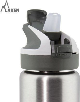 Laken Summit cap Recyclable Bottle Thermos Stainless Steel BPA Free 500ml Red with Mouthpiece