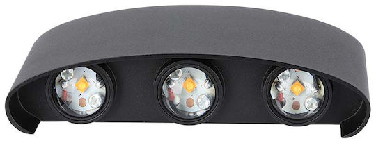 V-TAC Spot de exterior montat pe perete LED IP65 5W cu Alb Natural Lumină Dublu Fascicul 17x4x8εκ.