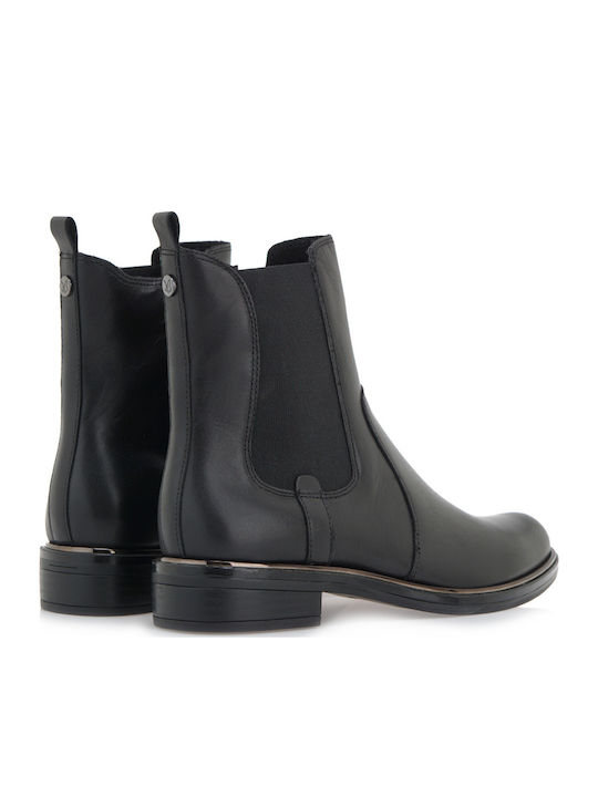 Leather Women's Ankle Boots Black