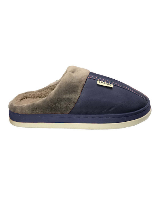 Ustyle Women's Slippers with Fur Blue