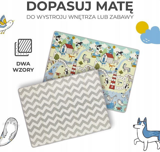 Kinderkraft Matty 2 Χαλάκι Δραστηριοτήτων Γκρι 147x197cm