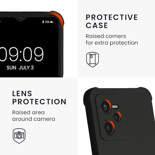 KWmobile Tpu Bumper Back Cover Σιλικόνης 1.3mm Black Matte (Realme Narzo 50A Prime)